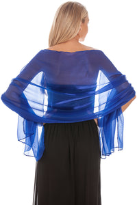 Central Chic Royal Blue Shawl for weddings and parties