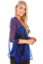 Load image into Gallery viewer, Central Chic navy wedding shawl