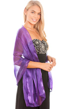 Load image into Gallery viewer, Central Chic purple wedding shawl