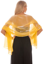 Load image into Gallery viewer, Central Chic golden yellow shawl for weddings and parties