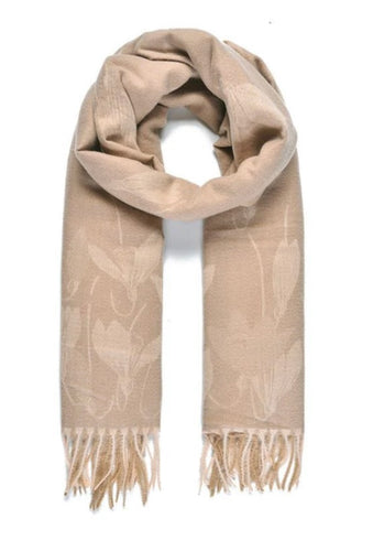 Stone Snowdrop Print Blanket Scarf