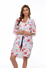 Load image into Gallery viewer, Tropical Bird Print Long Kimono