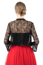 Load image into Gallery viewer, Black Lace Open Cardigan