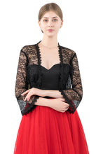 Load image into Gallery viewer, Black Lace Open Cardigan