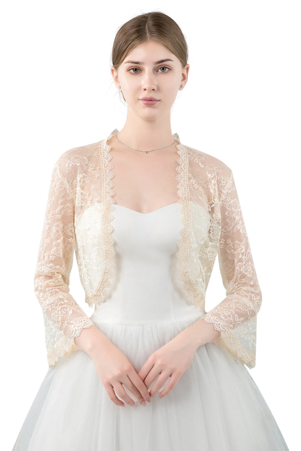 Ivory Lace Open Cardigan – Central Chic