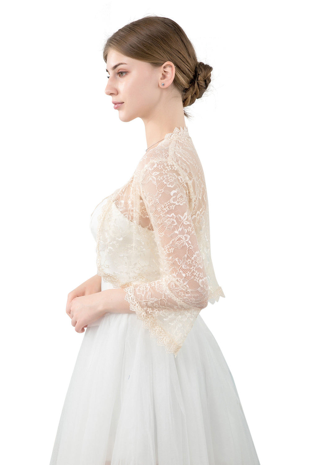 Ivory Lace Open Cardigan Central Chic Ivory Lace Open Cardigan Central Chic