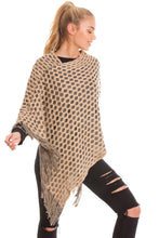 Load image into Gallery viewer, Winter Poncho In Mocha
