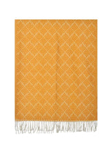 Load image into Gallery viewer, Womens Jacquard Woven Blanket Yellow Scarf