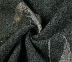 Black Snowdrop Large Winter Scarf