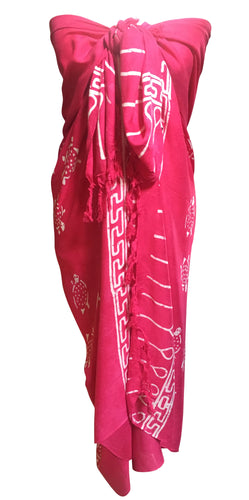 Large Pink Sarong Beach Swimwear Cover Up Shawl& Wrap