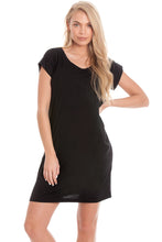 Load image into Gallery viewer, Black Maternity &amp; Breastfeeding Dress