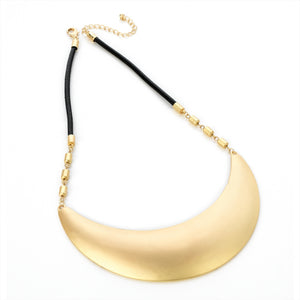 Gold Half Moon Necklace