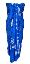 Load image into Gallery viewer, Royal Blue Sarong Large Beach Cover up and Shawl