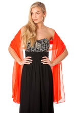 Load image into Gallery viewer, Coral Chiffon Shawl