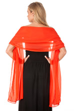 Load image into Gallery viewer, Coral Chiffon Shawl