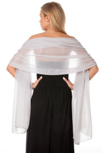Load image into Gallery viewer, Dusky Silver Chiffon Shawl