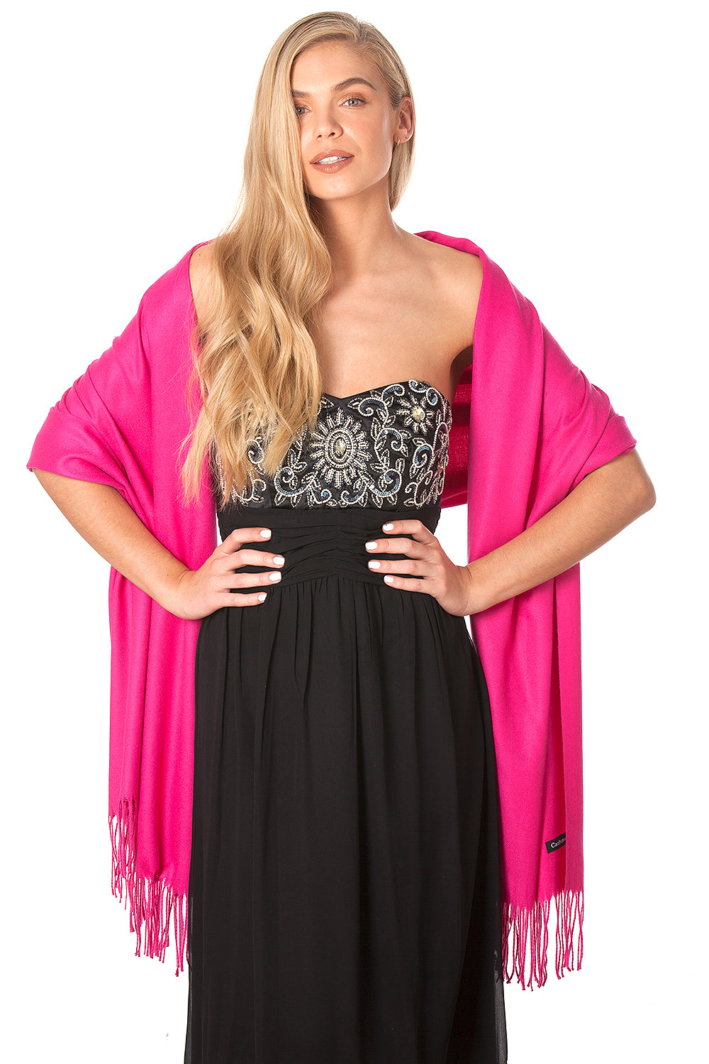 Hot Pink Pashmina Shawl Scarf