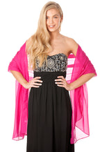 Load image into Gallery viewer, Hot Pink Chiffon Shawl