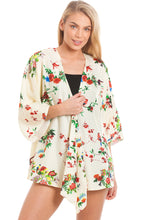 Load image into Gallery viewer, White Butterfly Kimono