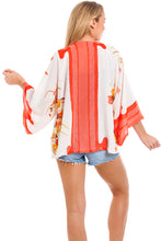 Load image into Gallery viewer, White &amp; Orange Kimono