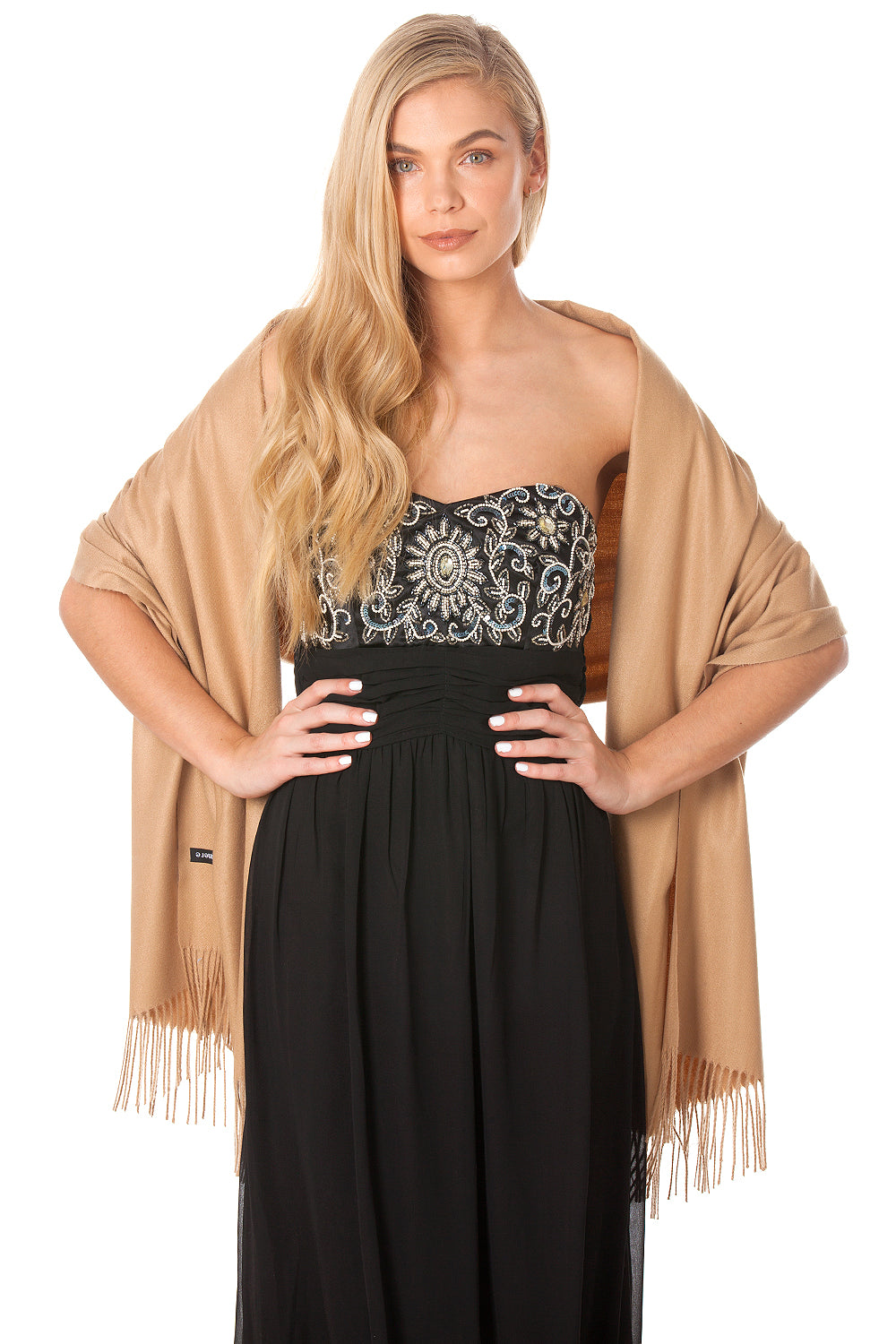 Mocha Cashmere Pashmina Shawl Scarf