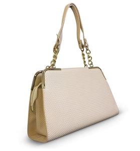 Neutral Honeycomb Tote Bag