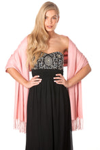 Load image into Gallery viewer, Soft Pink Pashmina Shawl Scarf