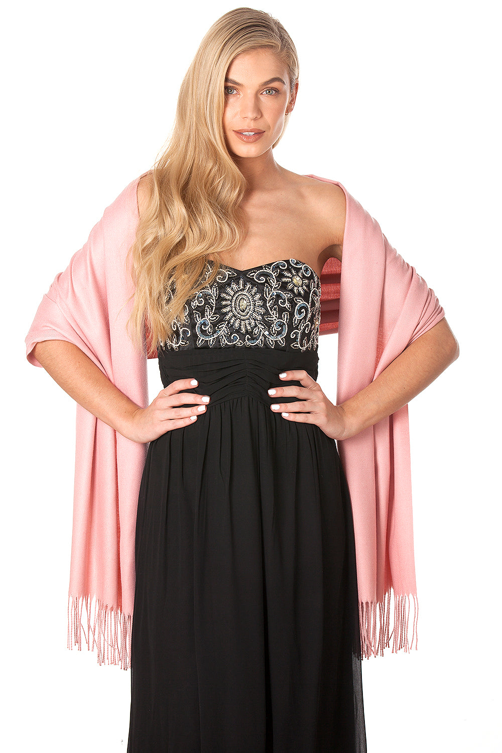 Soft Pink Pashmina Shawl Scarf