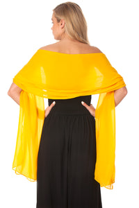 Yellow Gold Chiffon Shawl