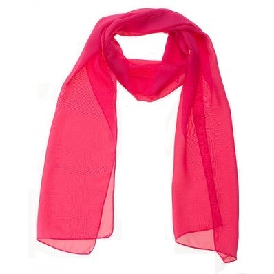 Hot Pink Chiffon Scarf