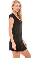 Load image into Gallery viewer, Black Beaded Back Dress S-M