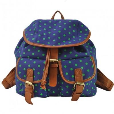 Blue Polka Dot Rucksack